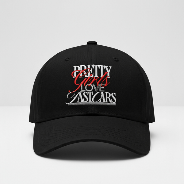 Casquette Tourismo vue de face – Pretty Girls Love Fast Cars brodé
