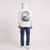 Sweat Volkswagen Beetle California Aircooled blanc à capuche vu de dos