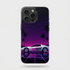 Coque iPhone Supercar Tourismo Clothing, design automobile premium inspire de l'esthetique synthwave.