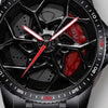 Primo piano del cerchio e della pinza incisa SV, orologio Lamborghini SV