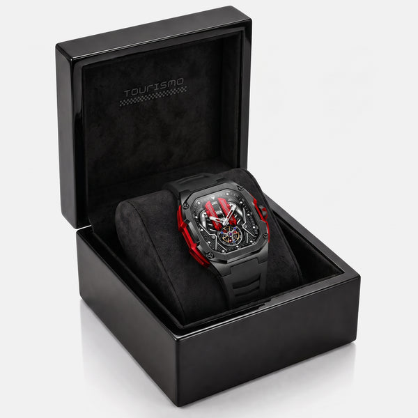 Orologio motore V12 nella sua scatola Tourismo