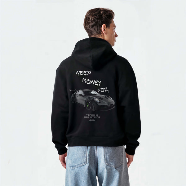 Sweat Need Money for Porsche GT3 RS noir noir de dos
