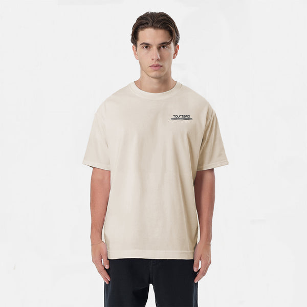 T-shirt Need Money For Porsche Not For House Beige de Face