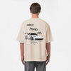 T-shirt Need Money For Porsche GT3 Rs Blanche beige de Dos