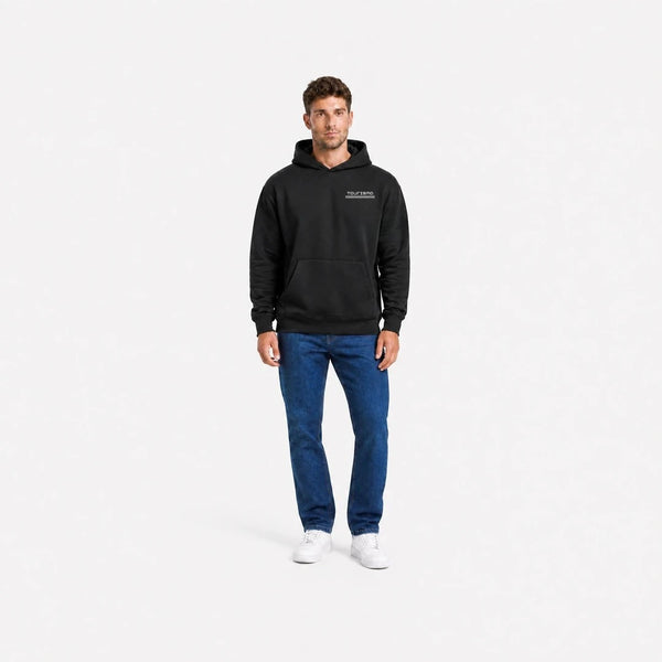 Sweat Bentley Continental Gt Grand Touring Society noir vu de face en plan large avec logo Tourismo