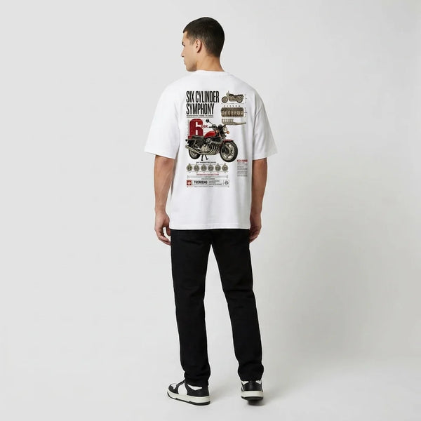 T-shirt Six Cylinder Symphony Honda CBX1000 Tourismo Clothing, vue secondaire.