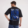 T-shirt Dodge Viper GTS Blue Venom noir porté de dos