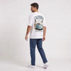 T-shirt Volkswagen Beetle California Aircooled blanc vu de dos