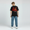 Dos du t-shirt noir enfant Hamilton avec flocage racing rouge #44