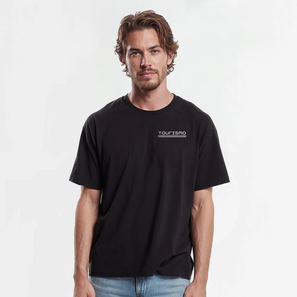 Vue latérale du t-shirt noir Dodge Charger R/T 1970