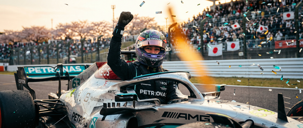 Illustration de l'article Tourismo : Grand Prix du Japon 2026 — Antonelli double la mise à Suzuka, le crash de Bearman secoue la F1