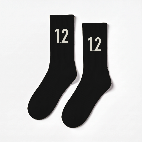 Calzini Ayrton Senna 12, stagione 1988, nero