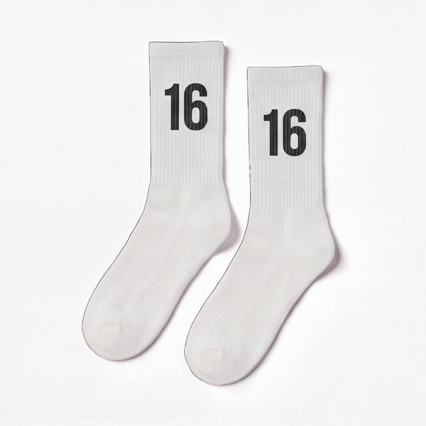 Calzini Charles Leclerc 16, bianco