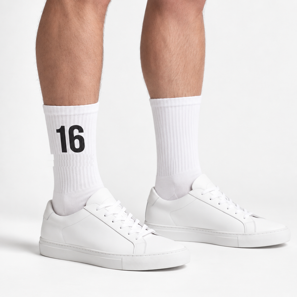 Calzini Charles Leclerc 16, bianco