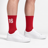 Calzini Charles Leclerc 16, rosso racing