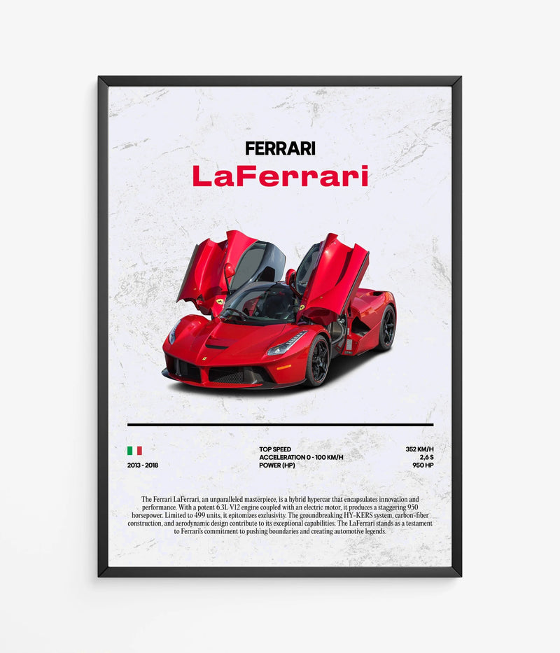 Poster Ferrari LaFerrari, vista 2