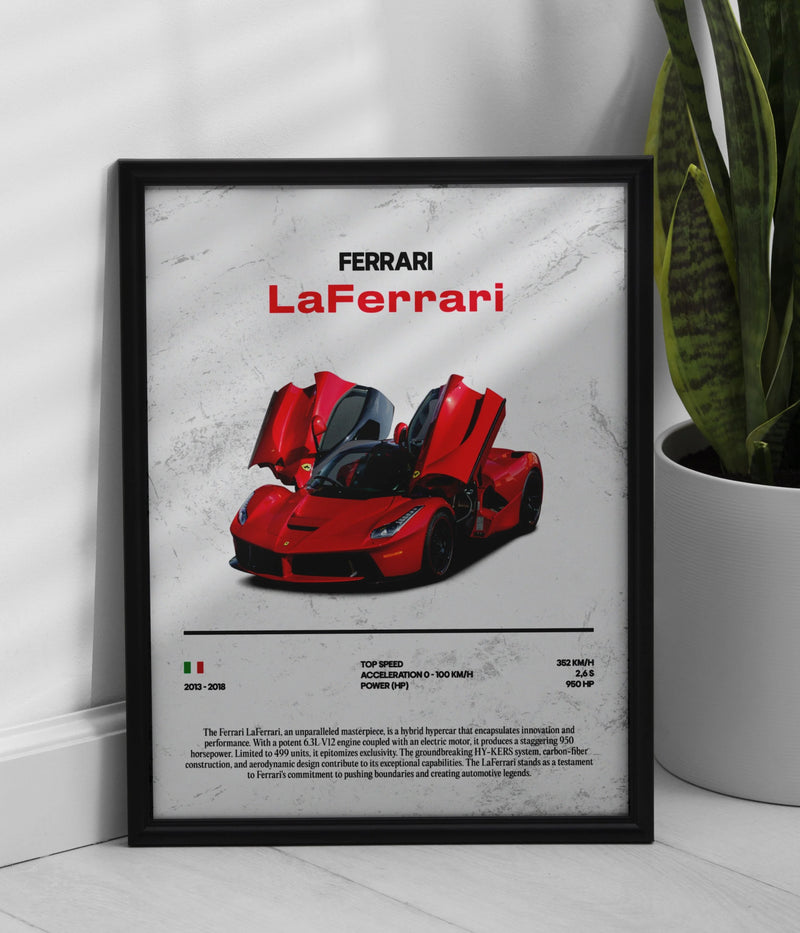 Poster Ferrari LaFerrari, vista 1