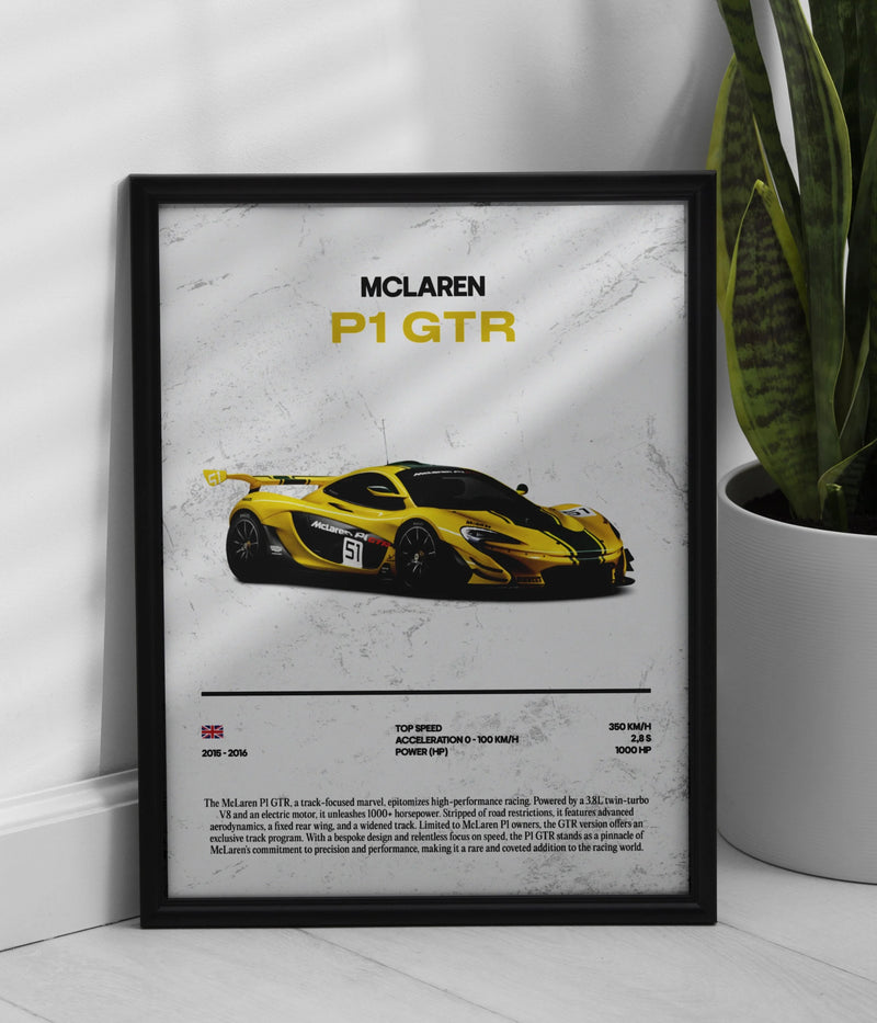 Poster McLaren P1 GTR, vista 1