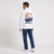Sweat Chevrolet Camaro IROC-Z Sunset Spec blanc à capuche vu de dos