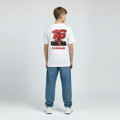 T-shirt Charles Leclerc Bambino Numero 16 Ferrari Edizione