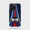 Coque iPhone Porsche 911 Martini Tourismo Clothing, design automobile premium inspire de la livree Martini.