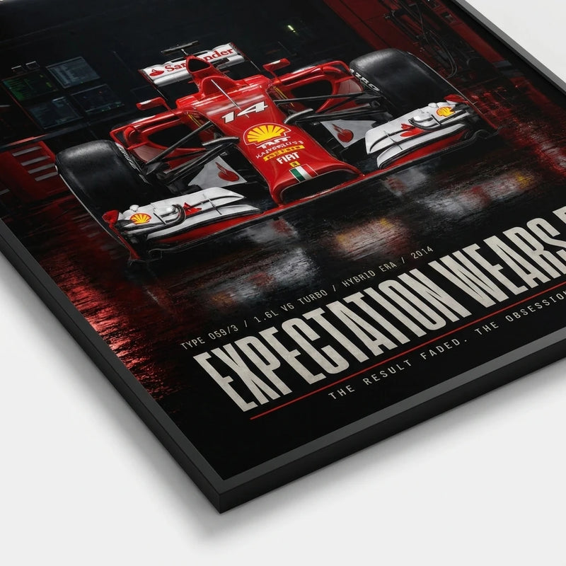 Poster Ferrari F14T Formula 1 2014, vista 2