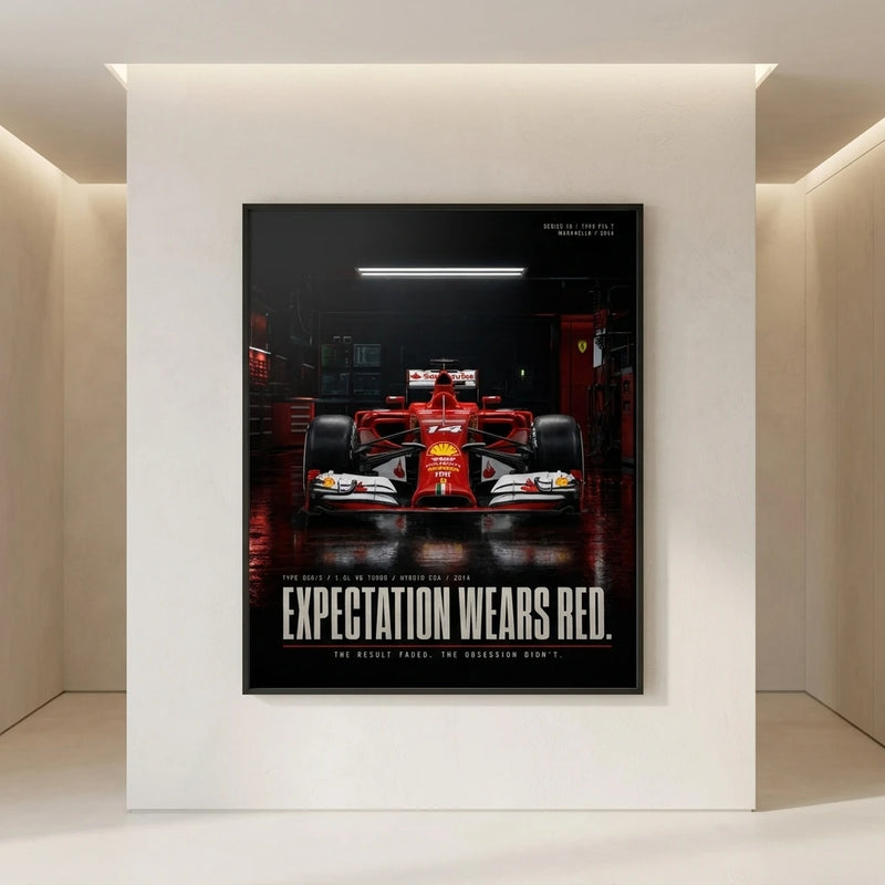 Poster Ferrari F14T Formula 1 2014, vista 3