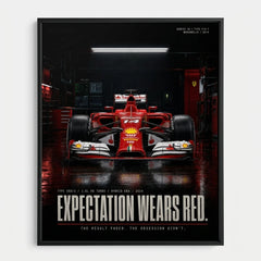 Poster Ferrari F14T Formula 1 2014