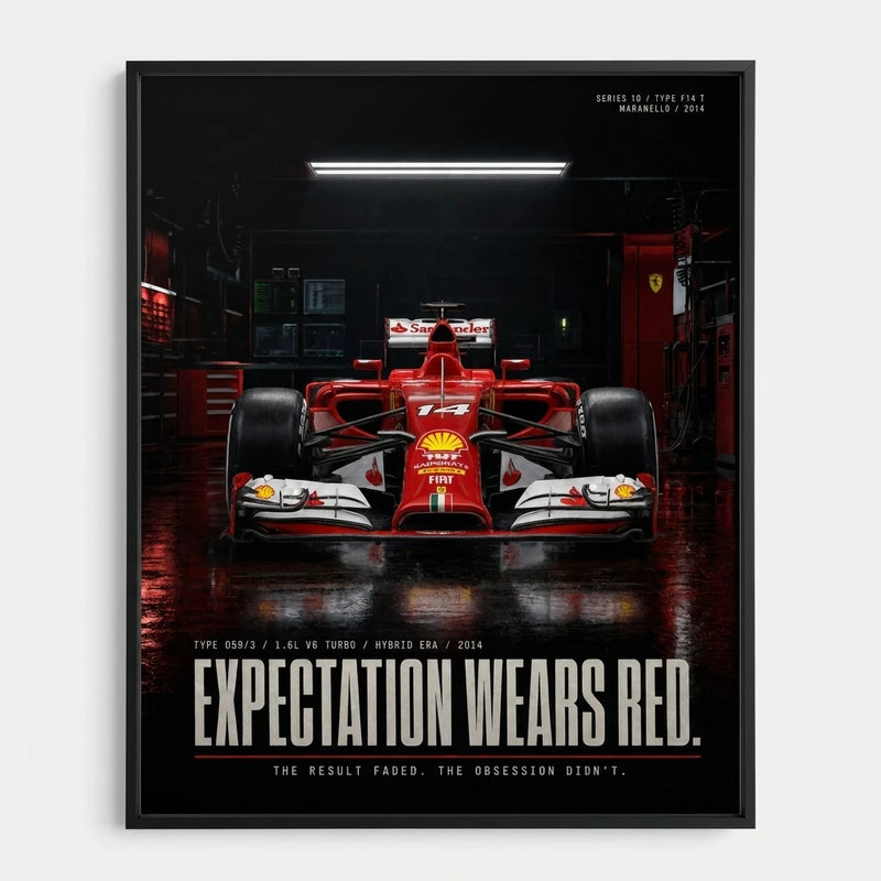 Poster Ferrari F14T Formula 1 2014, vista 1