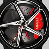 Primo piano del cerchio e della pinza incisa ferrari, orologio Ferrari 488
