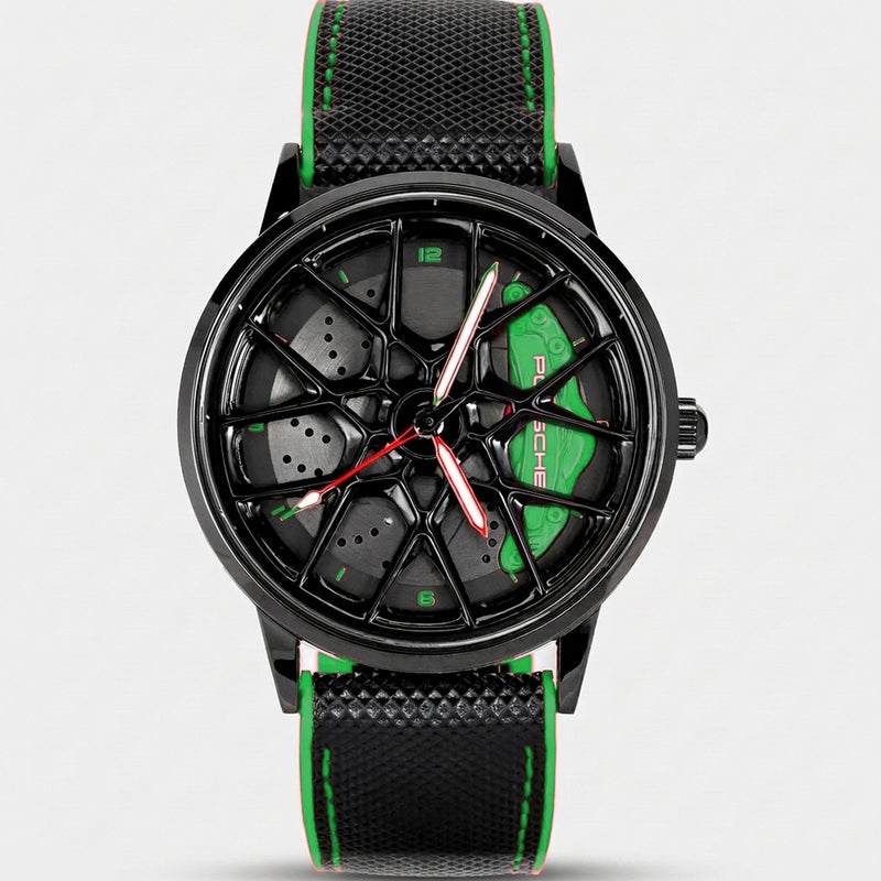 Orologio Porsche 718, pinza verde