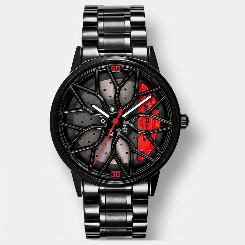 Orologio Mercedes-AMG G63 visto di fronte, quadrante cerchio 3D rotante