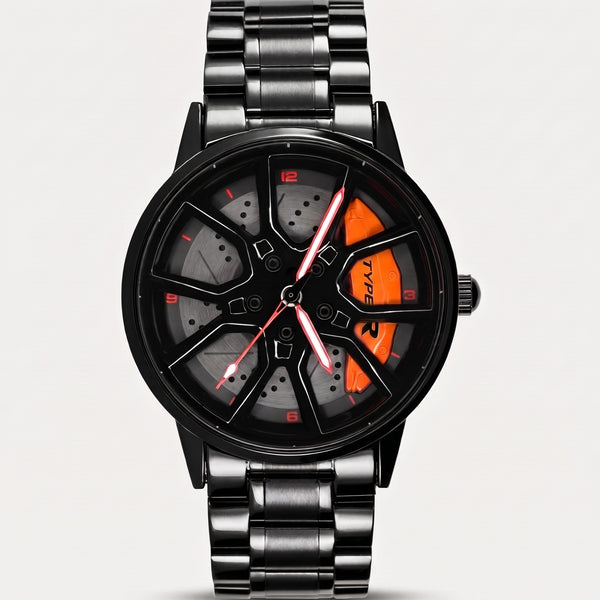 Orologio Honda Type R, pinza arancione