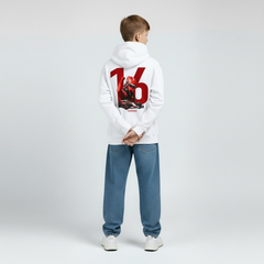 Felpa con cappuccio F1 Charles Leclerc Ferrari Bambino