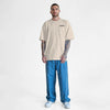 T-shirt Need Money For Porsche, colore beige, vista frontale