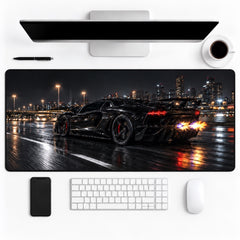Tapis de souris Lamborghini Aventador SVJ noire