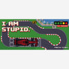 Tapis de souris Leclerc pixel art, jeu vidéo 16 bits, détail carré du visuel imprimé.