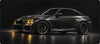 Tappetino mouse BMW M2 nera fari gialli, dettaglio della stampa