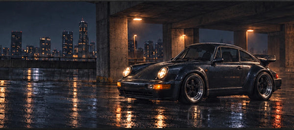 Tappetino mouse Porsche 911 Turbo 964, dettaglio della stampa