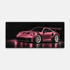 Tappetino mouse Porsche 911 GT3 RS 992 rosa, vista del tappetino in piano