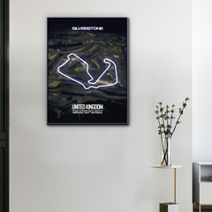 Tela su tela Circuito F1 Silverstone Regno Unito