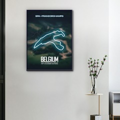 Tela su tela Circuito F1 Spa-Francorchamps Belgio