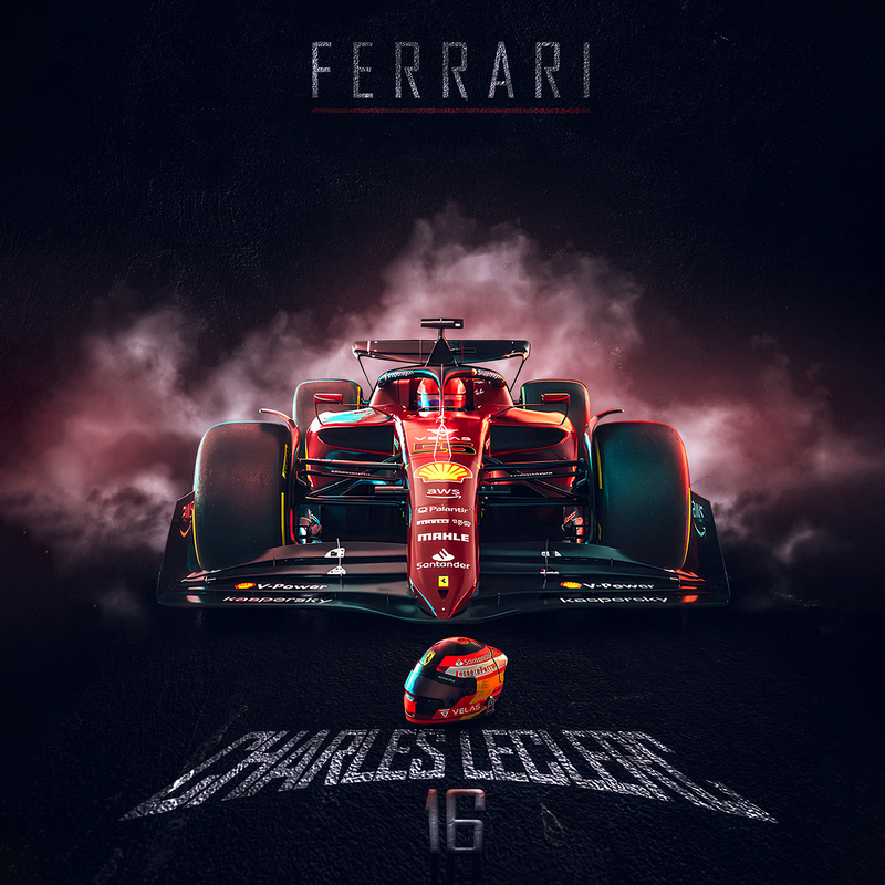 Tela F1 Ferrari Charles Leclerc, vista 2
