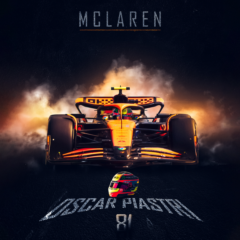 Tela F1 Oscar Piastri, vista 2
