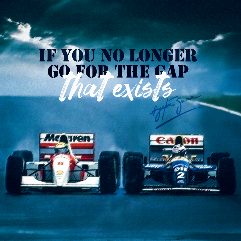 Tela F1 Ayrton Senna Tutto o Niente, vista 2
