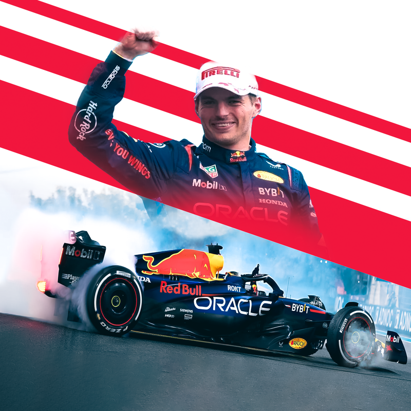 Tela F1 Max Verstappen Il Drift di Monza, vista 2