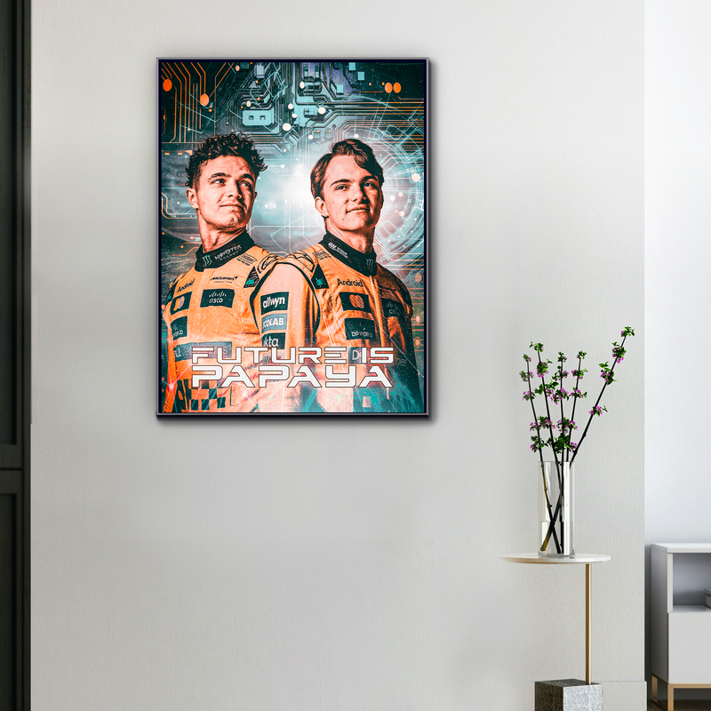 Tela F1 Norris x Piastri Scuderia McLaren, vista 1