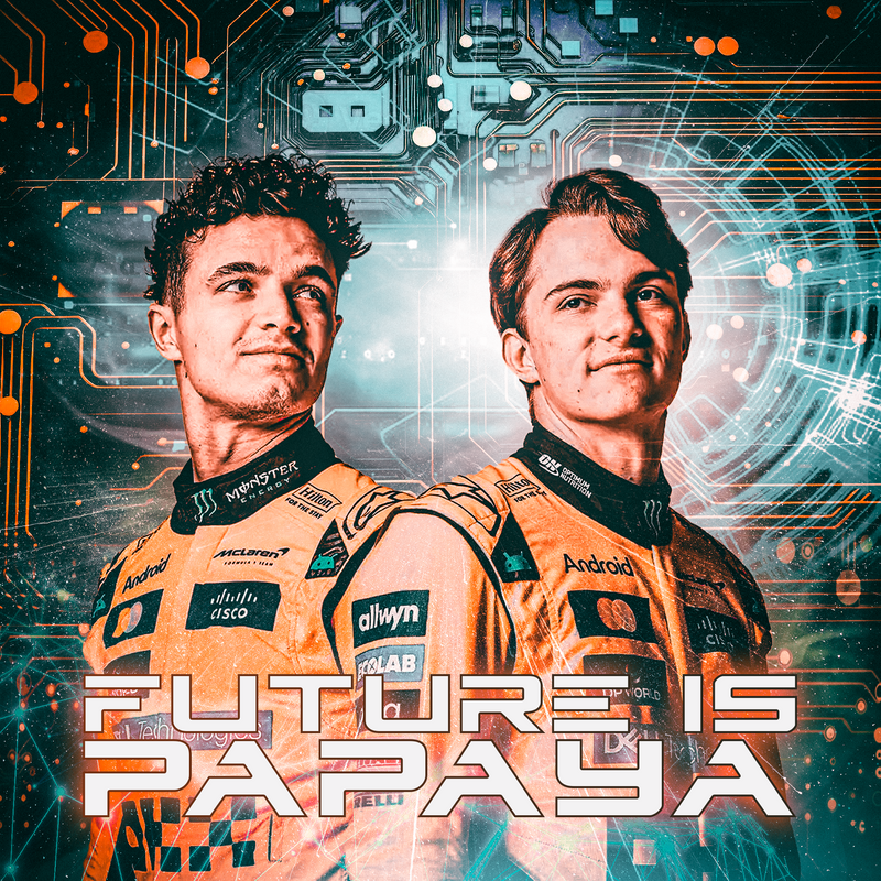 Tela F1 Norris x Piastri Scuderia McLaren, vista 2