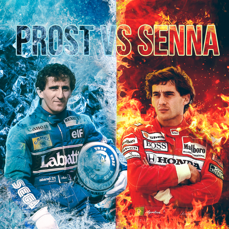 Stampa su tela F1 Prost VS Senna, vista 2