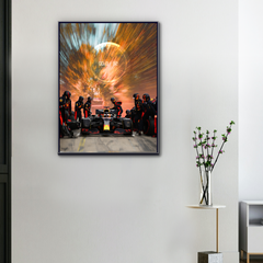 Tela F1 Verstappen x Red Bull Una Seconda per Regnare